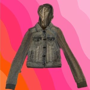 American Eagle denim/sweatshirt material jacket